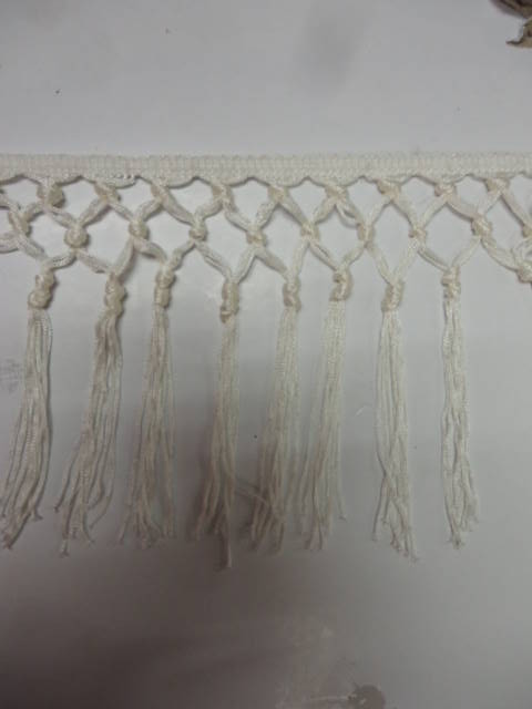 CHAINETTE FRINGE WHITE